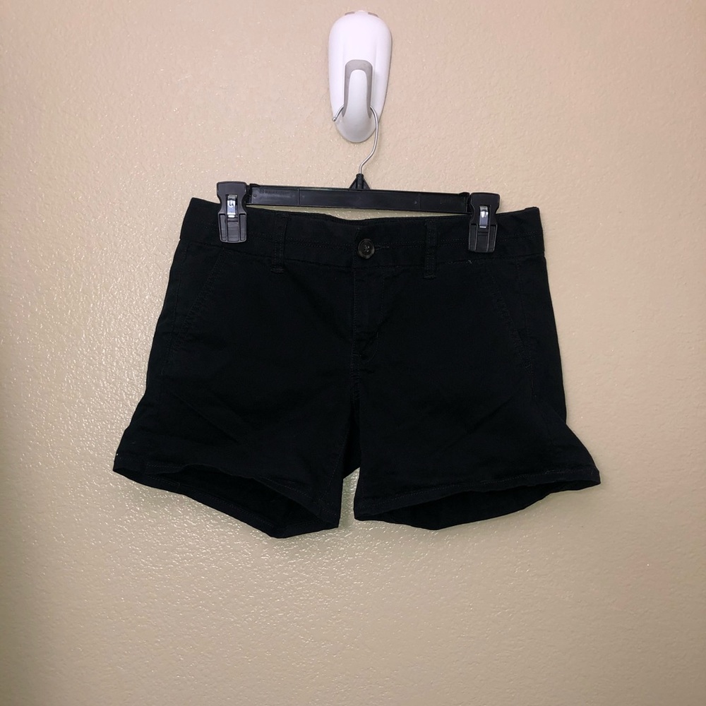 American Eagle Black Midi Shorts